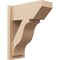 Ekena Millwork 7 1/2-in W x 16-in D x 20-in H Funston Slat Rough Cedar Woodgrain TimberThane Outlooker, Primed Tan OUTUR075X16X20FST24RCPR - alternate 1